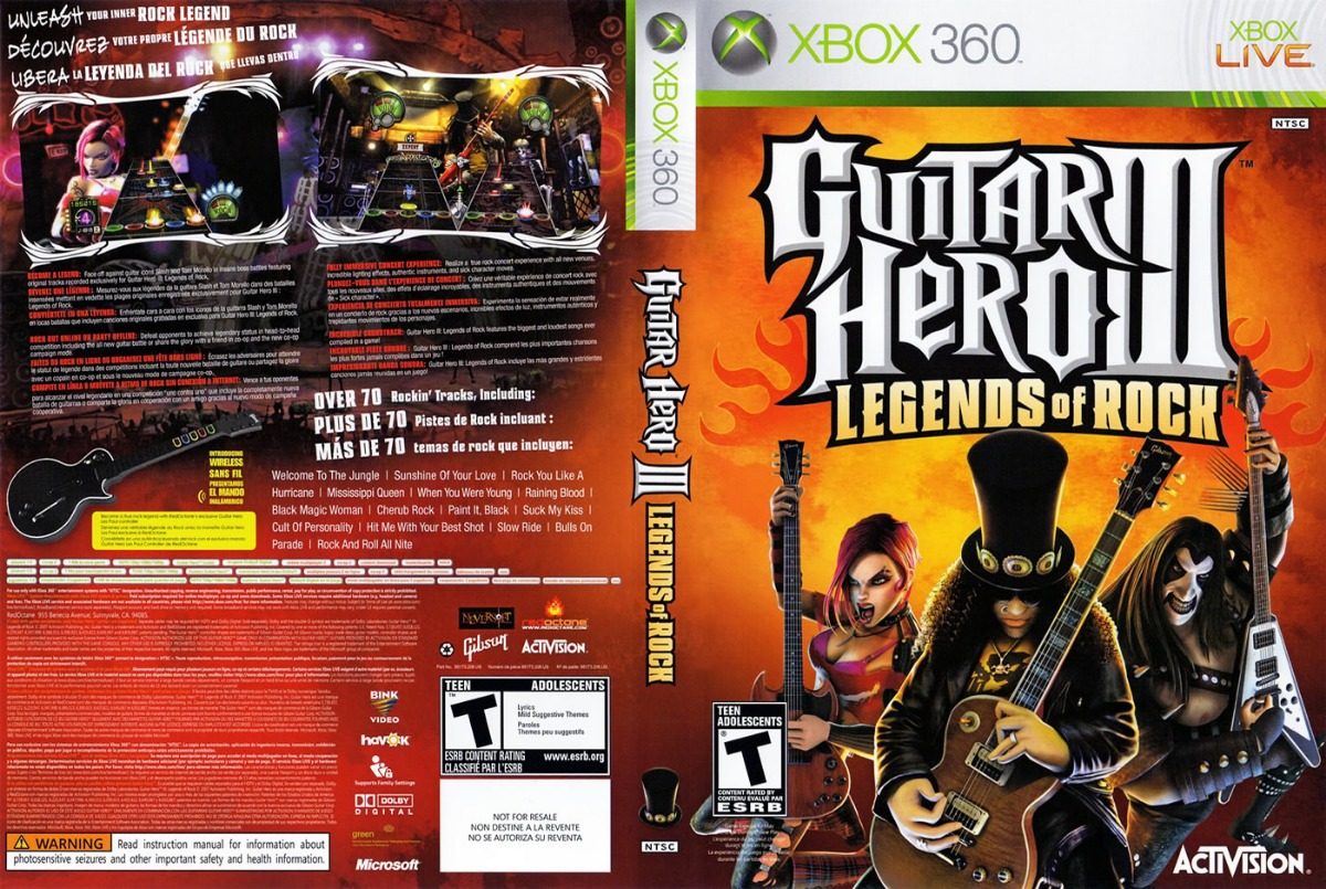 Guitar Hero III: Legends of Rock – Xbox 360 + DLC [RGH/JTag | LT 2.0/3 LTU] [REGION FREE]