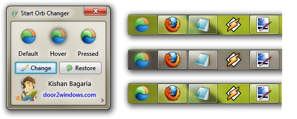 Windows 7 Start Orb Changer v5 – Alterar icone do menu iniciar